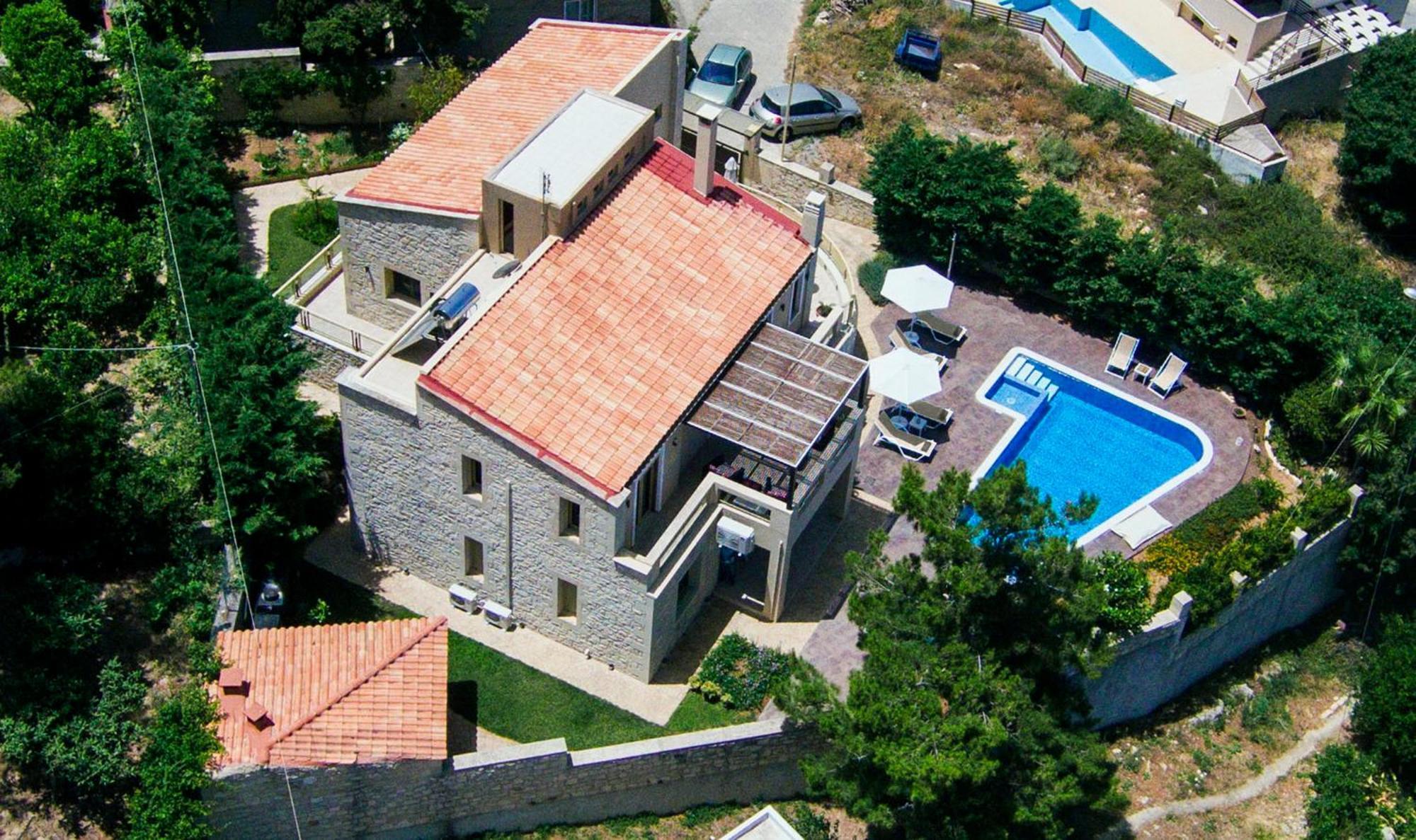 Palladio Luxury Villa With Amazing View Roussospítion Exterior foto